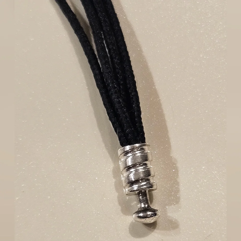 Pandora | Multi Cord Black and Silver Bracelet - Picture 4 of 6